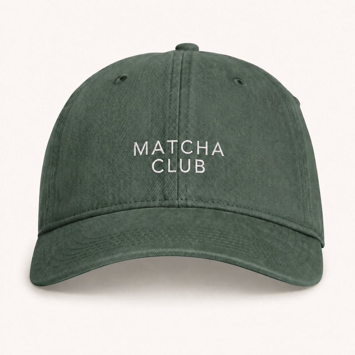"Matcha Club" Embroidered Cap