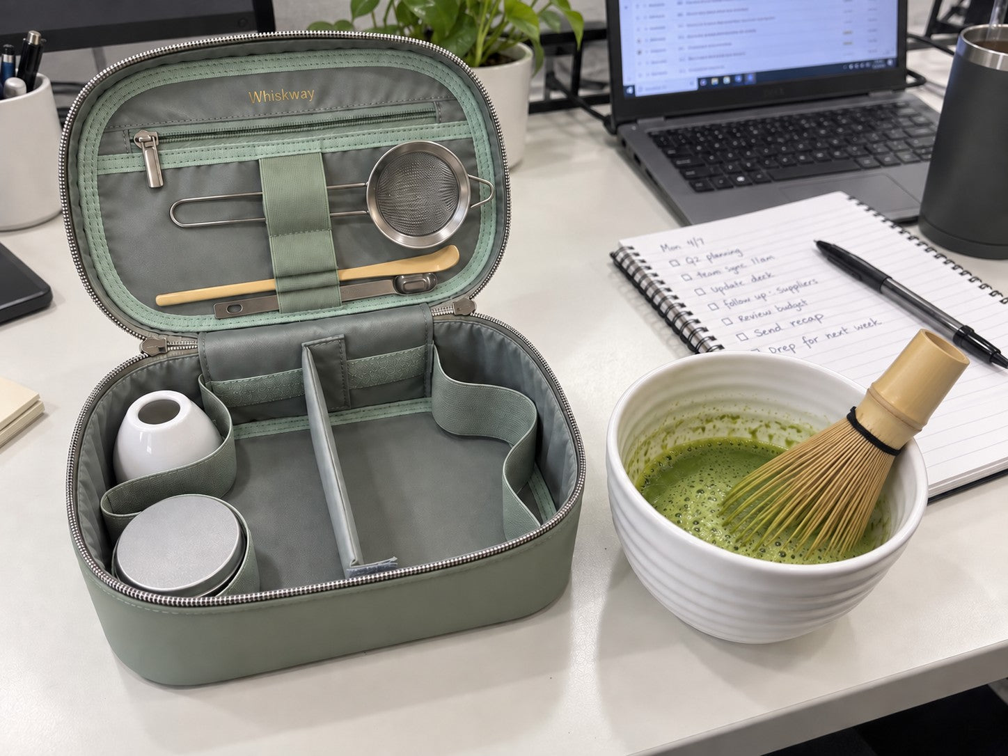 Whiskway matcha case — Matcha at work